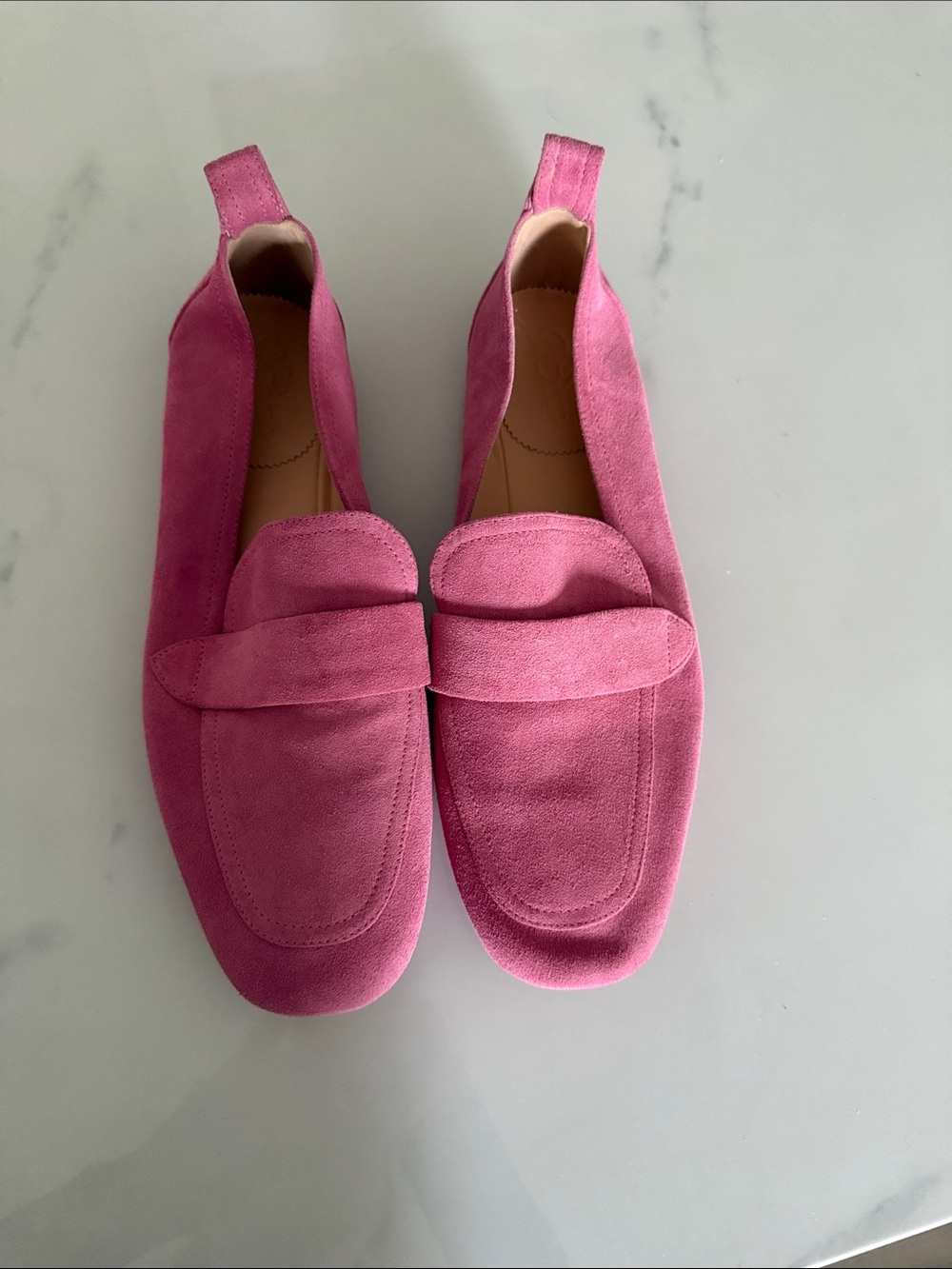 J. Crew Women’s Suede Penny Loafers in Pink
